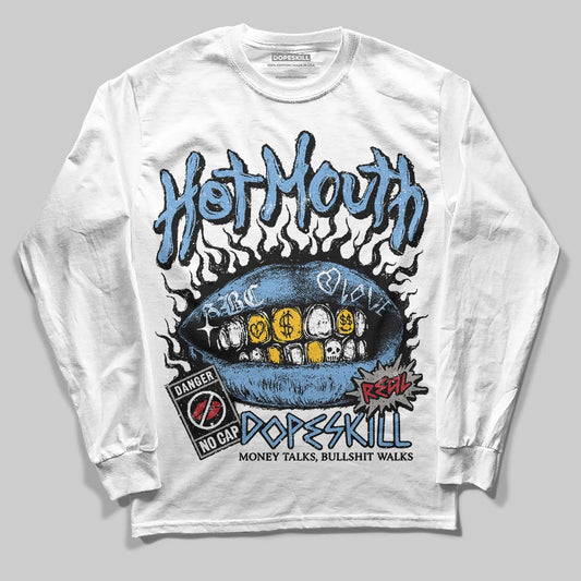 Jordan 12 Retro 'Melo' DopeSkill Long Sleeve T-Shirt Hot Mouth Graphic Streetwear - White