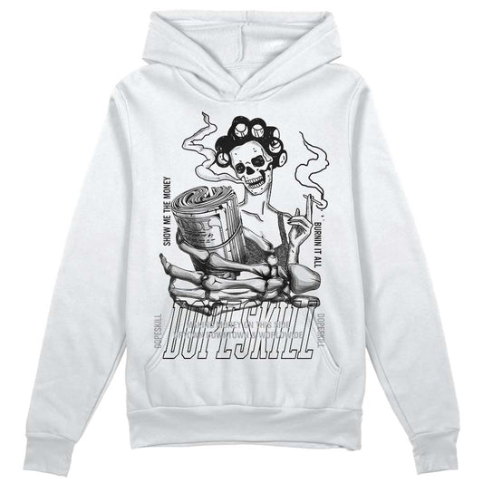 Jordan 1 Low OG “Shadow” DopeSkill Hoodie Sweatshirt Show Me The Money Graphic Streetwear - White