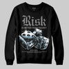 Grey Sneakers DopeSkill Sweatshirt Risk Is Better Than Regret Graphic Streetwear - Black