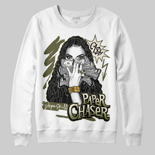 Jordan 3 “Medium Olive” aka “Family Affair” DopeSkill Sweatshirt NPC Graphic Streetwear - White 