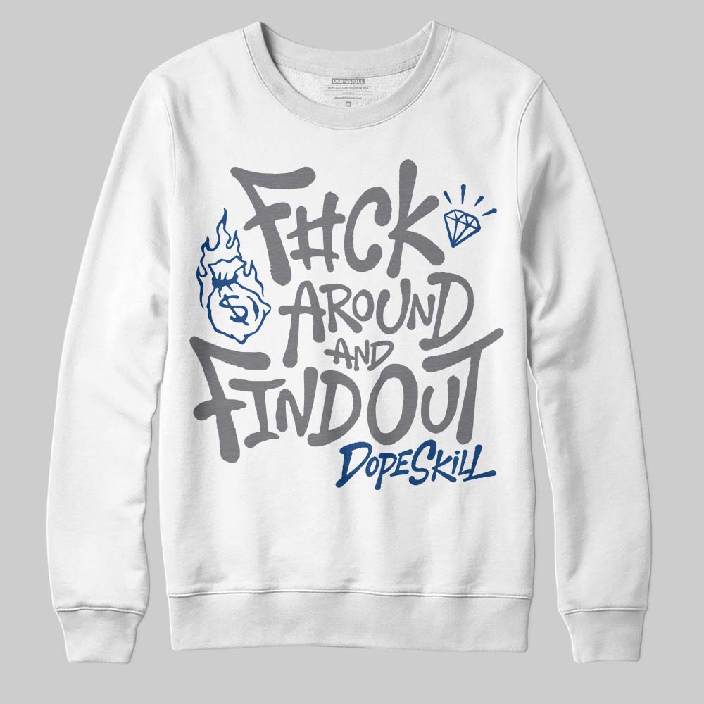 Jordan 9 Retro 'Flint Grey' 2026 DopeSkill Sweatshirt F#ck Around And Find Out Graphic Streetwear - White
