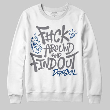 Jordan 9 Retro 'Flint Grey' 2026 DopeSkill Sweatshirt F#ck Around And Find Out Graphic Streetwear - White