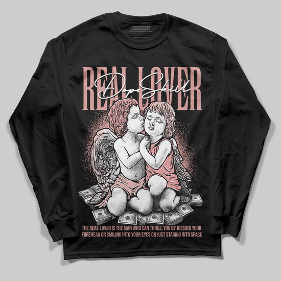 Jordan 40 “Dusty Rose” DopeSkill Long Sleeve T-Shirt Real Lover Graphic Streetwear - Black
