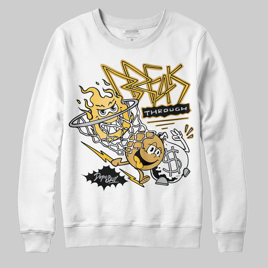 Jordan 12 "Phantom" DopeSkill Sweatshirt Break Through Graphic Streetwear - White