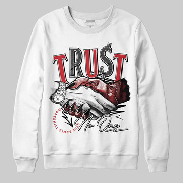 Jordan 1 Low OG "Chicago" DopeSkill Sweatshirt Trust No One Graphic Streetwear - White