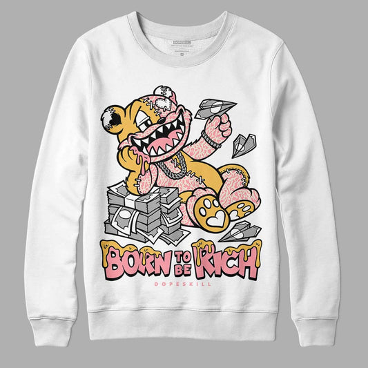 Jordan 3 GS “Red Stardust” DopeSkill Sweatshirt Born To Be Rich Graphic Streetwear - White 