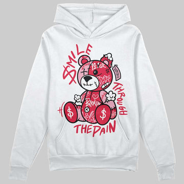 Dunk Low Valentine's Day (2026) DopeSkill Hoodie Sweatshirt Smile Through The Pain Graphic Streetwear - White 