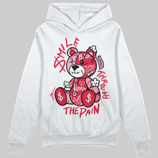 Dunk Low Valentine's Day (2026) DopeSkill Hoodie Sweatshirt Smile Through The Pain Graphic Streetwear - White 