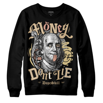 TAN Sneakers DopeSkill Sweatshirt Money Don't Lie Graphic Streetwear - Black