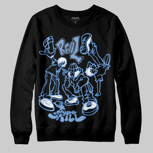 Jordan 4 WMNS 'Forget Me Not' DopeSkill Sweatshirt Real Y2K Players Graphic Streetwear - Black