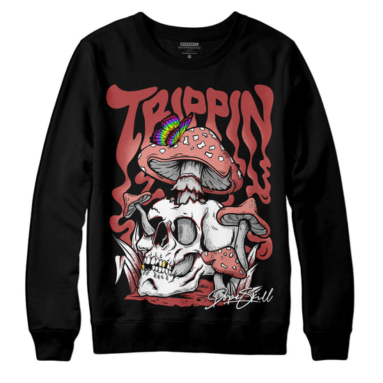 Jordan 13 “Dune Red” DopeSkill Sweatshirt Trippin Graphic Streetwear - Black