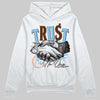 Dunk Low Futura University Blue DopeSkill Hoodie Sweatshirt Trust No One Graphic Streetwear - White