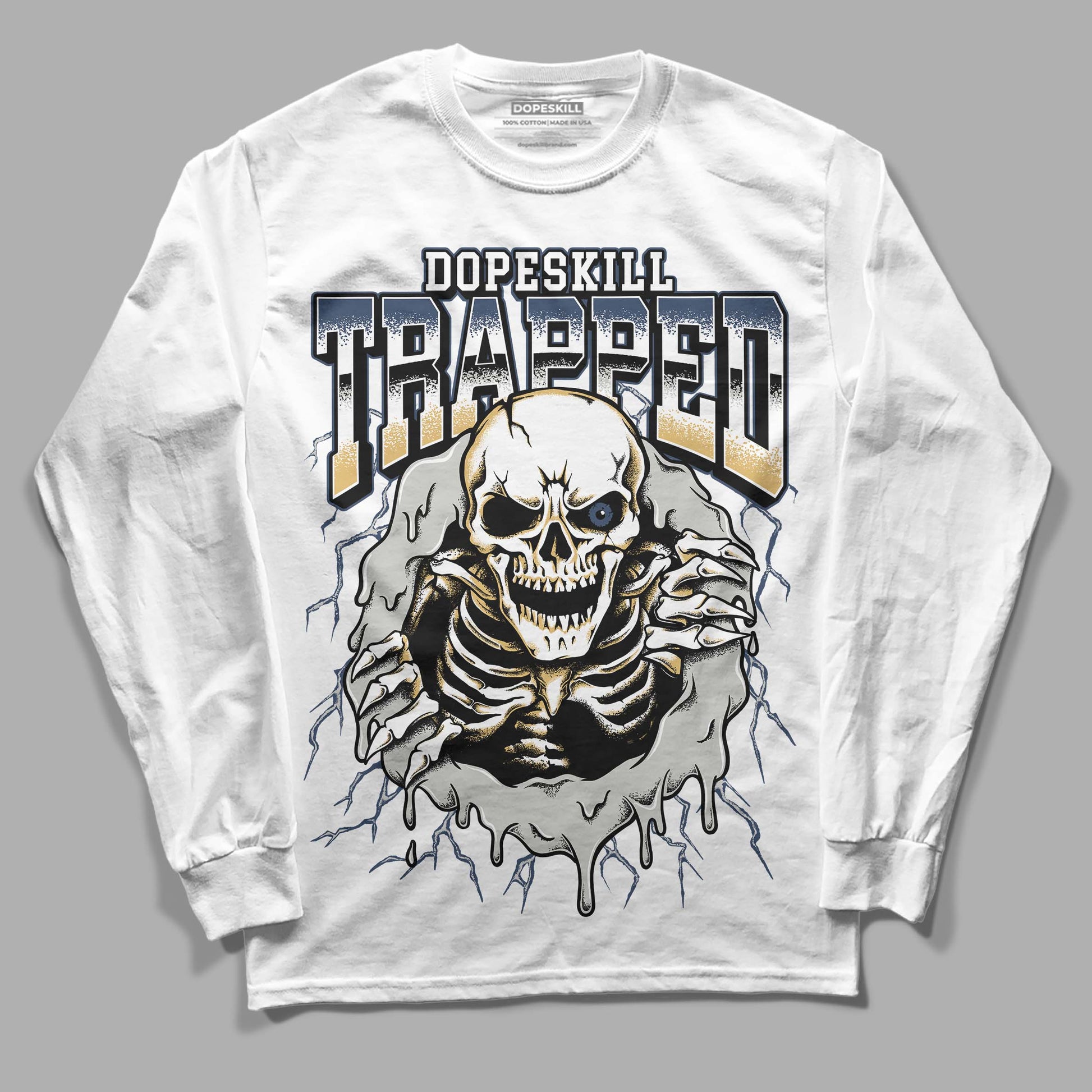 A Ma Maniere x Jordan 5 Dawn “Photon Dust” DopeSkill Long Sleeve T-Shirt Trapped Halloween Graphic Streetwear - White