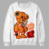 Jordan 12 Retro Brilliant Orange DopeSkill Sweatshirt Broken Heart Graphic Streetwear - White