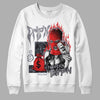 Jordan 14 Retro 'Stealth' DopeSkill Sweatshirt Drip'n Never Tripp'n Graphic Streetwear - White