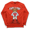 Jordan 6 Retro Toro Bravo DopeSkill Varsity Red Long Sleeve T-Shirt Fake Love Graphic Streetwear