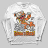 Jordan 3 “Starfish” DopeSkill Long Sleeve T-Shirt Born To Be Rich Graphic Streetwear - White 