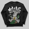 Black and White Sneakers DopeSkill Long Sleeve T-Shirt Slow Life Graphic Streetwear  - Black