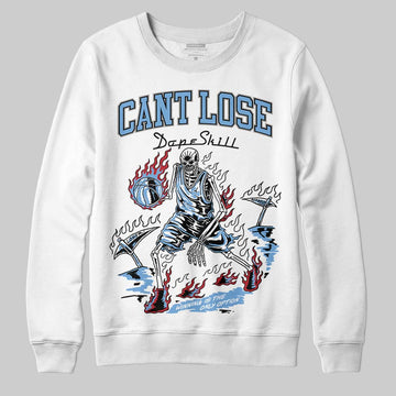 Jordan 12 Retro 'Melo' DopeSkill Sweatshirt Cant Lose Graphic Streetwear - White