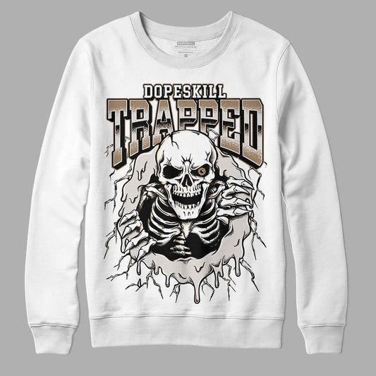 Jordan 5 SE “Sail” DopeSkill Sweatshirt Trapped Halloween Graphic Streetwear - White