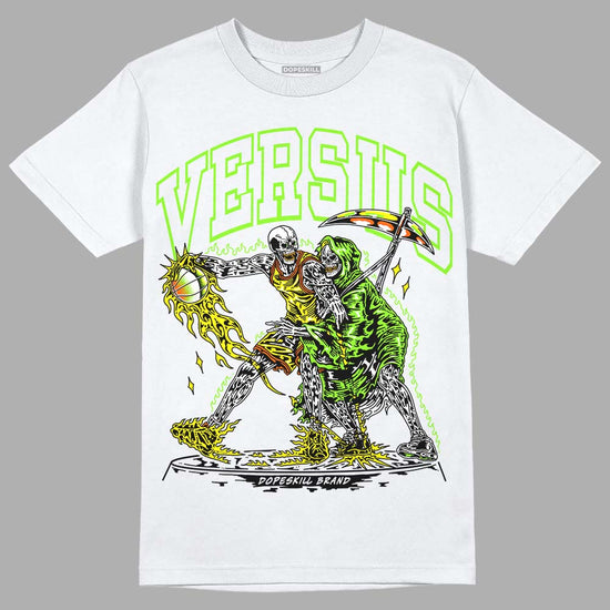 Neon Green Sneakers DopeSkill T-Shirt VERSUS Graphic Streetwear - White