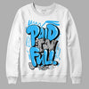 Jordan 2 Low "University Blue" DopeSkill Sweatshirt New Paid In Full Graphic Streetwear - White