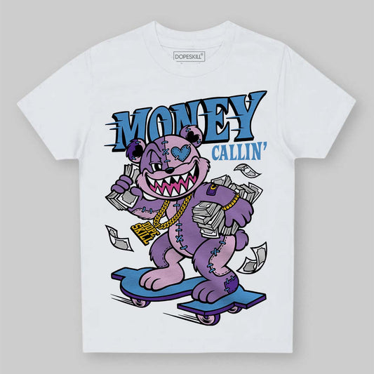 PURPLE Sneakers DopeSkill Toddler Kids T-shirt Money Callin' Graphic Streetwear - White