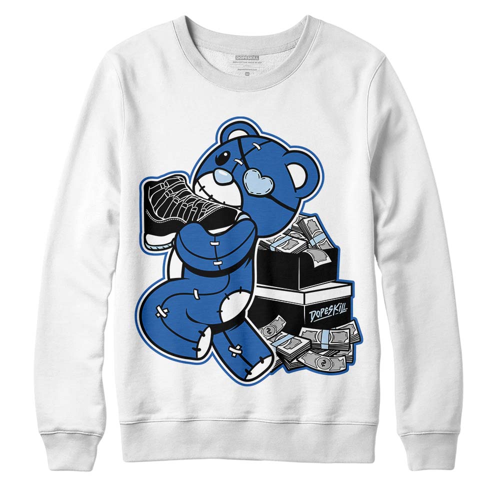 Jordan 11 Low “Space Jam” DopeSkill Sweatshirt Bear Steals Sneaker Graphic Streetwear - White