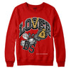 Red Sneakers DopeSkill Red Sweatshirt Loser Lover Graphic Streetwear 