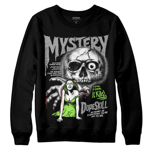 Jordan 5 Green Bean DopeSkill Sweatshirt Mystery Ghostly Grasp Graphic Streetwear - Black 