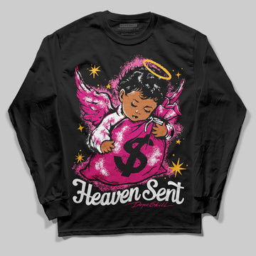 Rick RO Pink Leather Sneakers DopeSkill Long Sleeve T-Shirt Heaven Sent Graphic