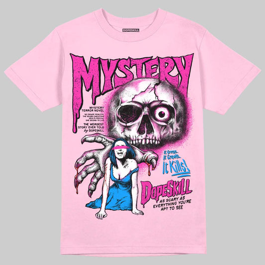 Pink Sneakers DopeSkill Pink T-shirt Mystery Ghostly Grasp Graphic Streetwear