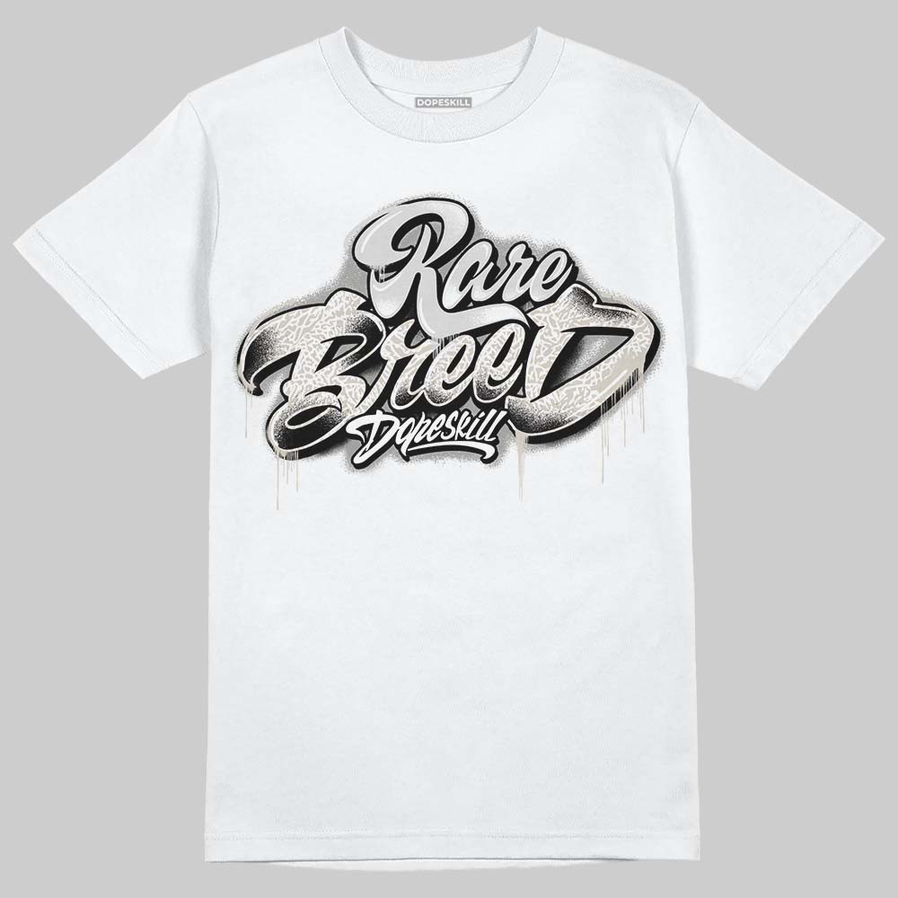 Jordan 3 Retro Pure Money DopeSkill T-Shirt Rare Breed Type Graphic Streetwear - White