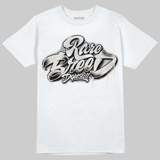 Jordan 3 Retro Pure Money DopeSkill T-Shirt Rare Breed Type Graphic Streetwear - White
