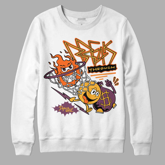 Jordan 1 Retro High OG Brotherhood DopeSkill Sweatshirt Break Through Graphic Streetwear - WHite