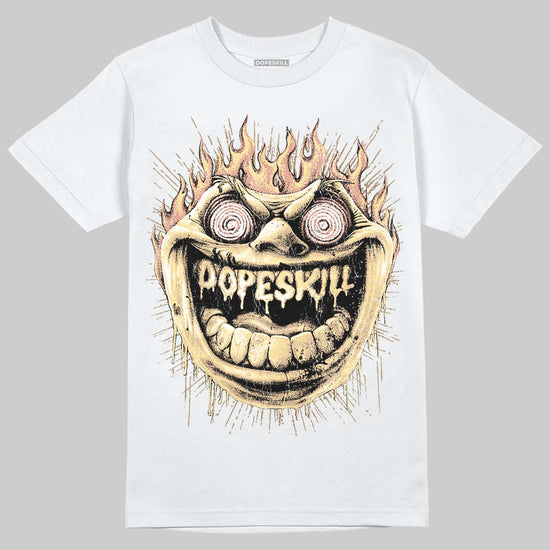 TAN Sneakers DopeSkill T-Shirt Hellfire Graphic Streetwear - White
