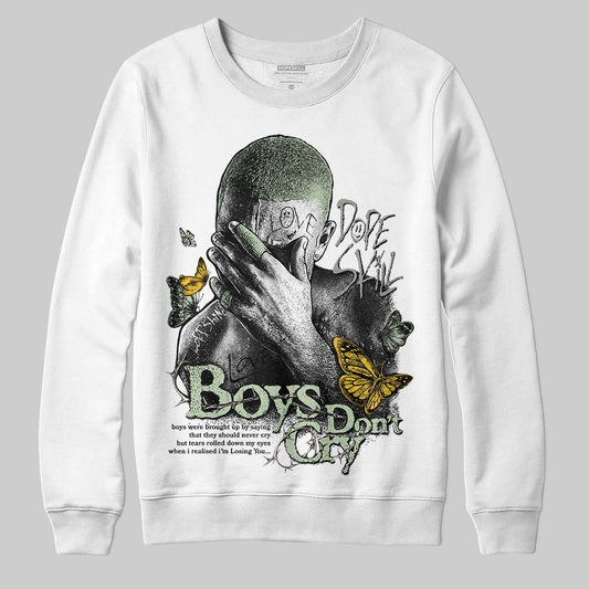 Jordan 4 WMNS “Seafoam” (2025) DopeSkill Sweatshirt Boys Don't Cry Graphic Streetwear - White