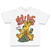 Yellow Sneakers DopeSkill Toddler Kids T-shirt Slow Life Graphic Streetwear - White
