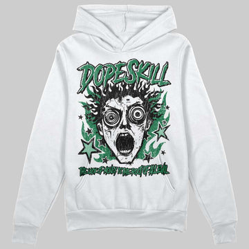 Green Sneakers DopeSkill Hoodie Sweatshirt Root of Evil Graphic Streetwear - White