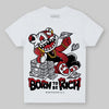 Jordan 1 High OG “Ruby” DopeSkill Toddler Kids T-shirt Born To Be Rich Graphic Streetwear - White