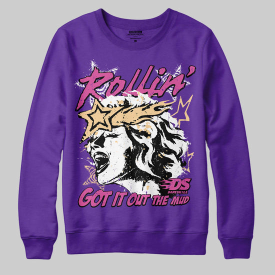 PURPLE Sneakers DopeSkill Sweatshirt Got It Out The Mud Graphic Streetwear - Purple 
