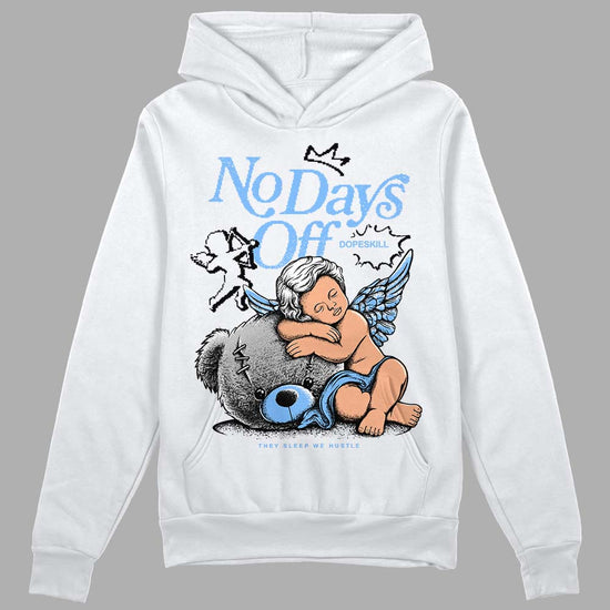 Jordan 9 Powder Blue DopeSkill Hoodie Sweatshirt New No Days Off Graphic Streetwear - White 