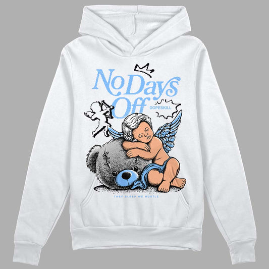 Jordan 9 Powder Blue DopeSkill Hoodie Sweatshirt New No Days Off Graphic Streetwear - White 