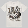 YZ Foam Runner “Sand” DopeSkill T-shirt Trust No One Graphic Streetwear