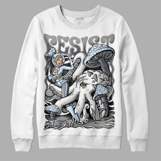 Jordan 6 Retro Cool Grey DopeSkill Sweatshirt Resist Graphic Streetwear - White 