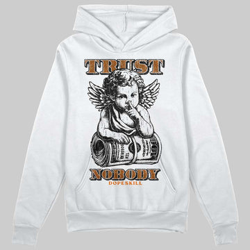 Orange Sneakers DopeSkill Hoodie Trust Nobody Graphic Streetwear - White 