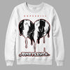 Jordan 14 "Black/White" DopeSkill Sweatshirt Juneteenth Heart Graphic Streetwear - White