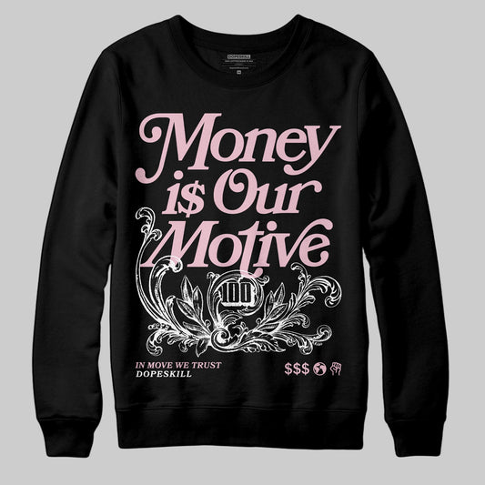 Jordan 5 OG “35th Anniversary” DopeSkill Sweatshirt Money Is Our Motive Typo Graphic Streetwear - black