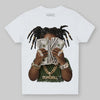 Olive Sneakers DopeSkill Toddler Kids T-shirt Rich Youth Graphic Streetwear  - White 