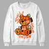 Jordan 12 Retro Brilliant Orange DopeSkill Sweatshirt Smile Through The Pain Graphic Streetwear - White